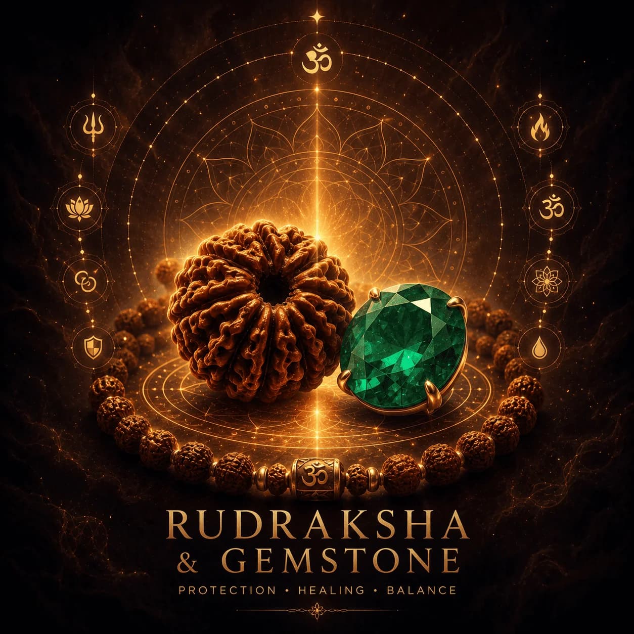 Rudraksha & Gemstones
