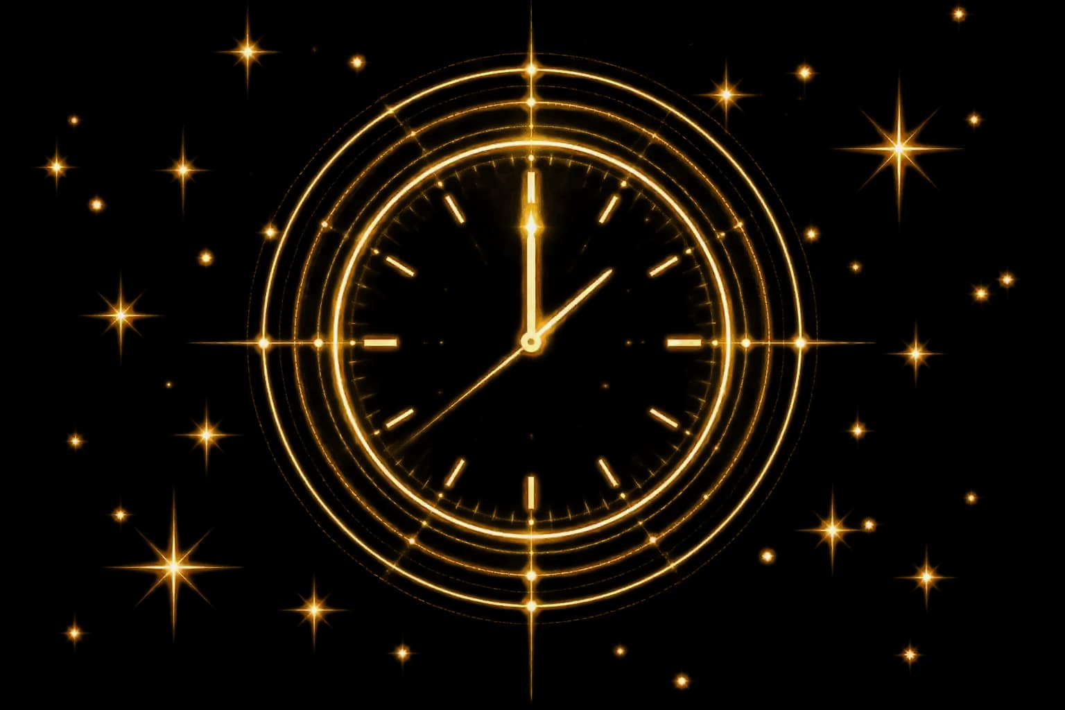 Astrological clock showing birth time