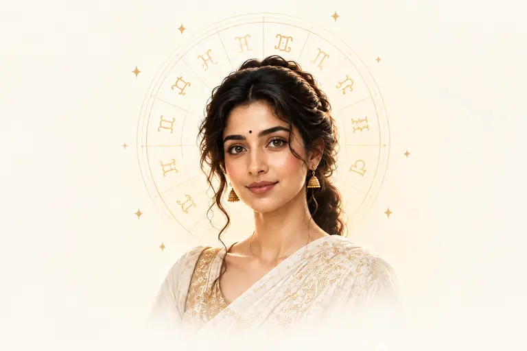 Maya, AI Vedic astrologer, with marriage-themed birth chart guidance